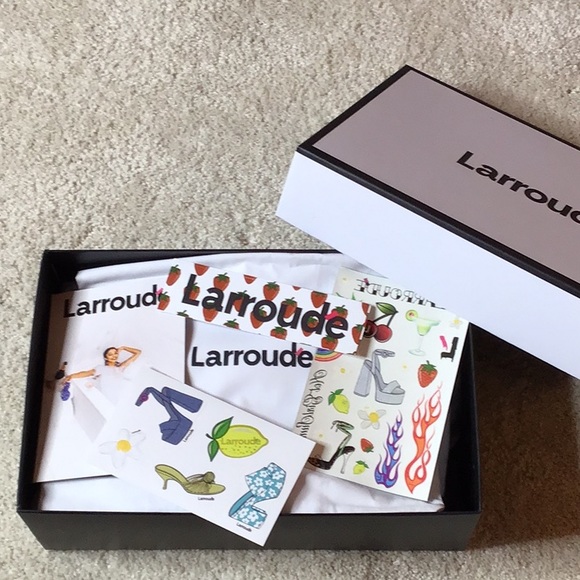 Larroudé Green Lace-up Heeled Sandal - Picture 4 of 5